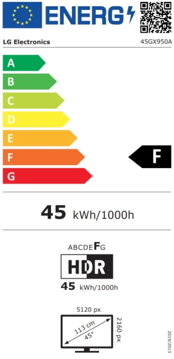 LG 45GX950A-B 44.5" WOLED 5K 21:9 165Hz