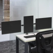 Стойка за 3 мониторa ACT AC8303, За бюро, Регулируема, 27", 3x7 кг, Черен