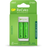 Зарядно GP BATTERIES E211 + 2 * 2100mAh AA За 2 броя NiMH