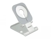 Поставка за смартфон DeLock 18426, Място за могнитно зарядно MagSafe, Алуминий, Сребрист