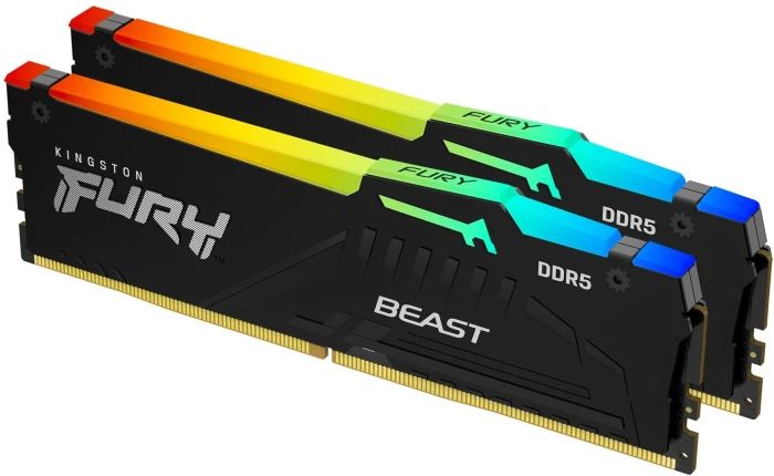 64GB (2x32) DDR5-5600 CL36 Kingston FURY Beast Black RGB EXPO
