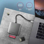 AXAGON Aluminum USB-C card reader