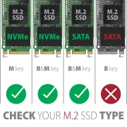 AXAGON EEM2-SB2 M.2 NVMe & SATA SSD