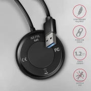 AXAGON HUE-P1AL SuperSpeed USB-A ROUND hub