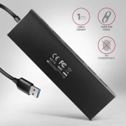 AXAGON HUE-F7A SuperSpeed USB-A FLAT hub