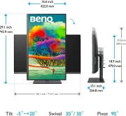 Монитор BenQ PD3205U, 31.5", 4K