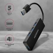 AXAGON HUE-G1A USB SLIM hub