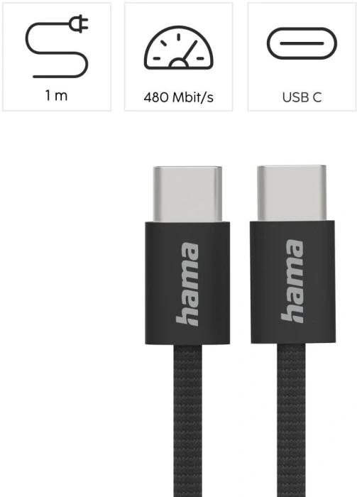 HAMA USB-C 2.0 60W - 1.0m