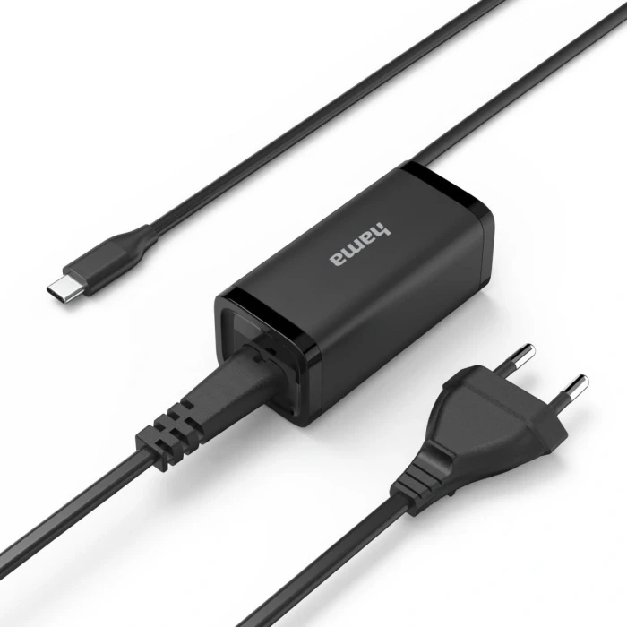 HAMA Зарядно за лаптоп USB-C PD GaN 5-20V/45W
