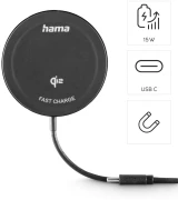 HAMA Безжично зарядно Qi2 15W за Apple