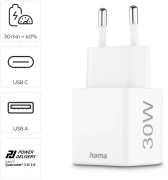 HAMA Бързо мини Gan зарядно 30 W