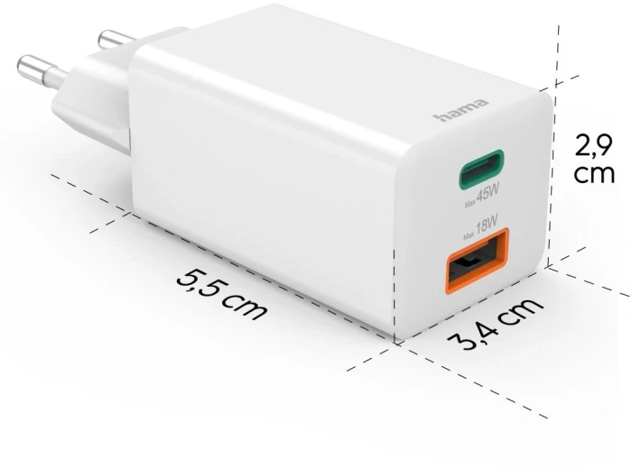 HAMA Бързо мини зарядно 45W