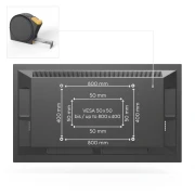 Стенна стойка за TV HAMA 90" 60кг