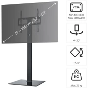 TV Стойка регулируема до 65" - 35кг