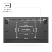 TV Стойка за таван 117 cm (46") до 20 кг
