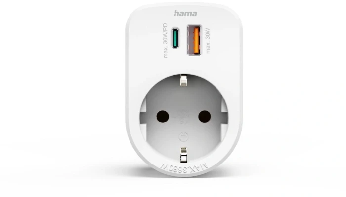 HAMA контакт USB-C/A Шуко