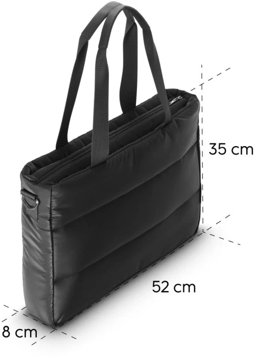 HAMA Чанта Quilt - Black 17.3"