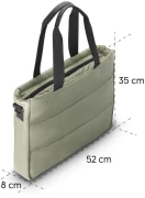 HAMA Чанта Quilt - Green 17.3"