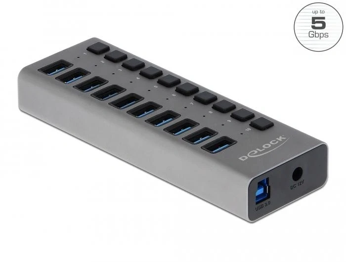 DELOCK с адаптер 10 x USB 5Gbps