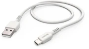 Кабел за зареждане HAMA "Eco", USB-A - USB-C, 1 м, бял