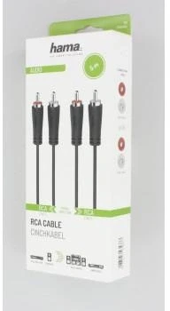 HAMA Аудио 2 x RCA - 5.0m