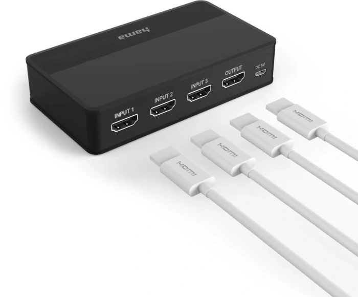 HAMA Превключвател/Switch 3xHDMI 4K