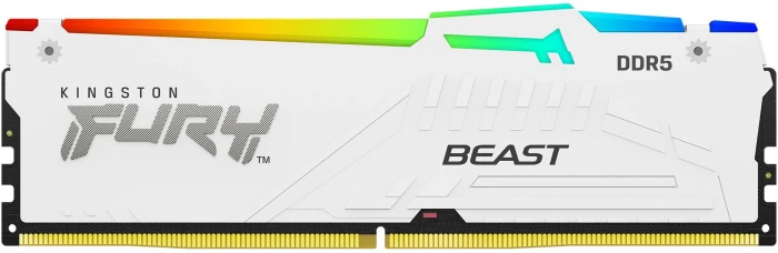 32GB (2x16) DDR5-6000 CL30 Kingston FURY Beast White RGB