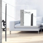 Метална стойка за TV Hama TILT, 165 см (65"), черна