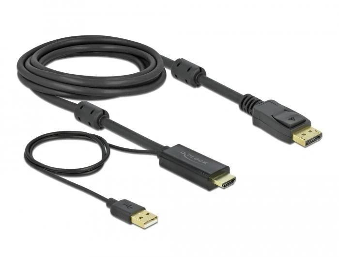 Delock HDMI > DisplayPort 4K - 3.0m