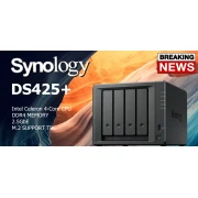 Мрежов сторидж Synology DS425+, за 4 диска, Intel Celeron J4125 - 4 Cores