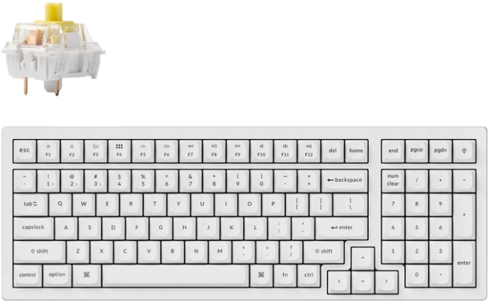 Keychron K4 Pro White Hot-Swap Banana Switch
