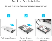 Orico кутия за диск 2.5" USB-C