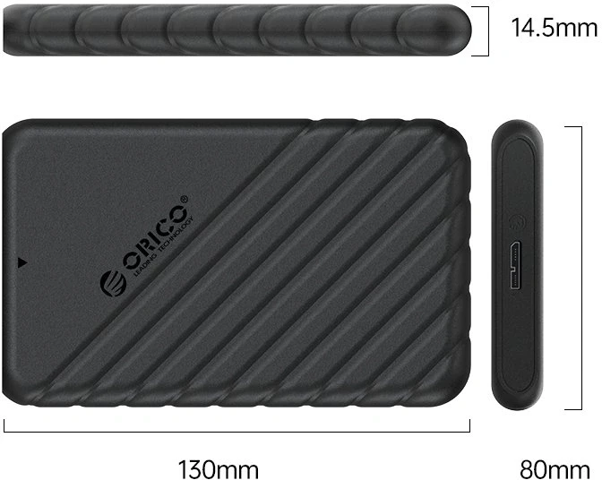 Orico 25PW1 Black кутия за диск 2.5"