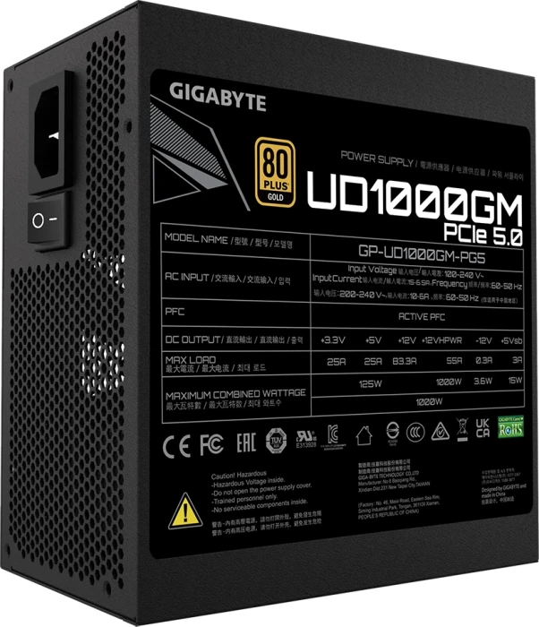 Gigabyte UD1000GM PG5 GOLD PCIe 5.0 1000W