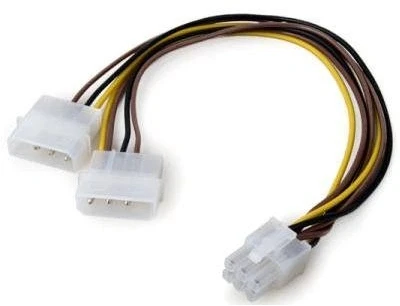VCom 2 x Molex > 6-pin GPU PCIe 0.15m