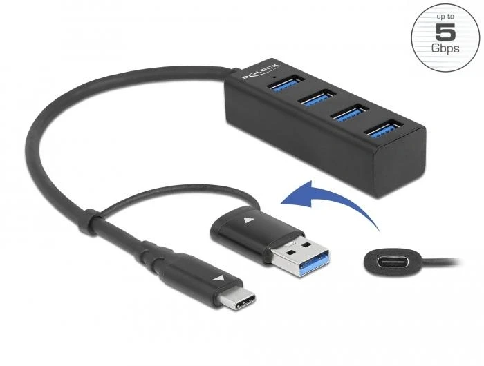 DELOCK 63828 4 x USB 5Gbps