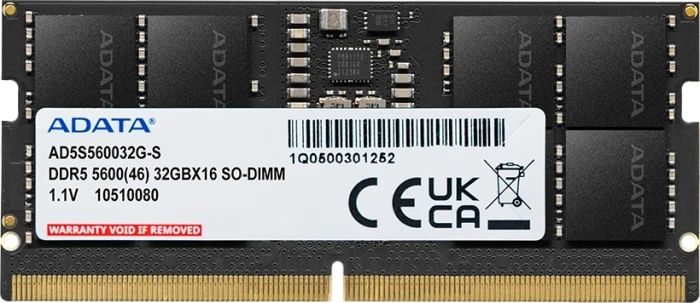 ADATA 32GB DDR5 5600MHz CL46 SO-DIMM