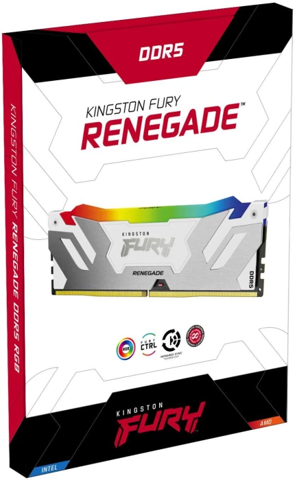 Kingston FURY Renegade RGB White 32GB(2x16GB) DDR5 6400MHz CL32