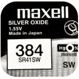 Бутонна батерия MAXELL SR41 SW /384/ AG3   1.55V