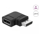 Delock адаптер DisplayPort 90° 8K 60Hz