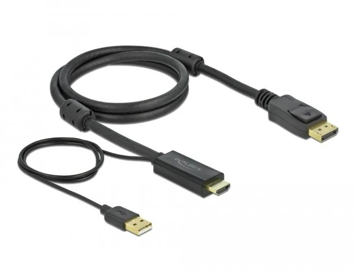 Delock HDMI > DisplayPort 4K - 1.0m