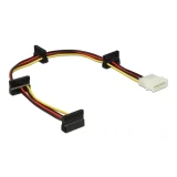 DeLock Molex > 4 x SATA Power - 0.40m