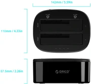 Orico Dock 2 x SSD/HDD 2.5"/3.5" Clone