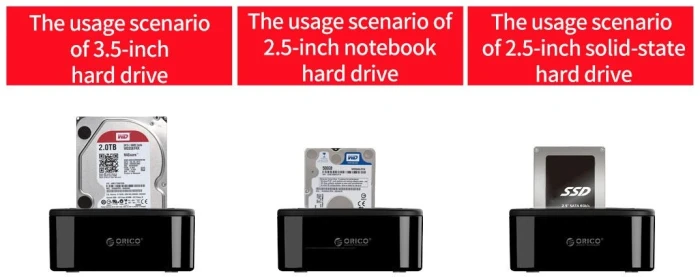 Orico Dock 2 x SSD/HDD 2.5"/3.5" Clone