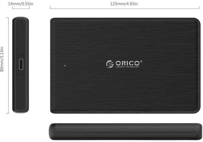 Orico 2189C3 кутия за диск 2.5" USB-C