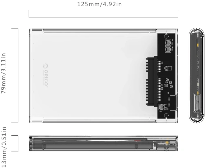 Orico 2139U3 кутия за диск 2.5"