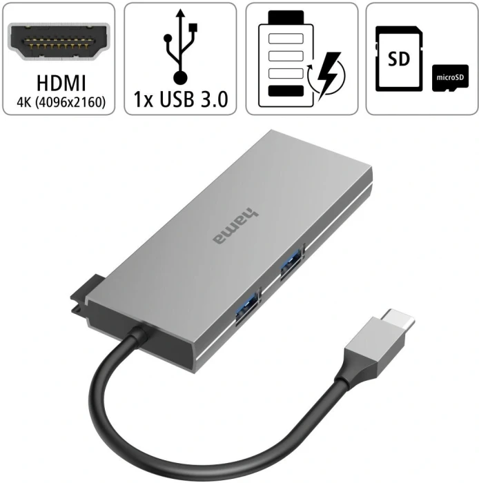 HAMA 200110 USB-C 6in1