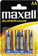 Супералкални батерии  MAXELL LR6 XL /4 бр. в блистер/ 1.5V