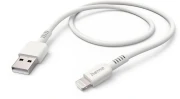 Кабел за зареждане HAMA "Eco", USB-A - Lightning, 1 м, бял