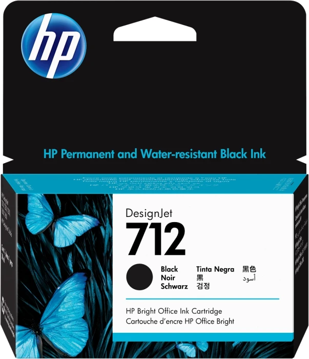 HP 712 38ml Ink Cartridge - Black